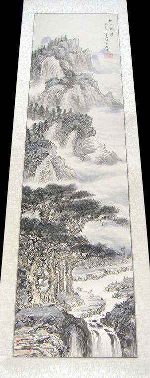 精品山水四条屏套画