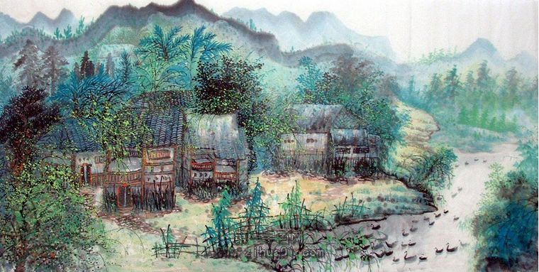 田园山水作品 - 第一字画网 powered by hishop